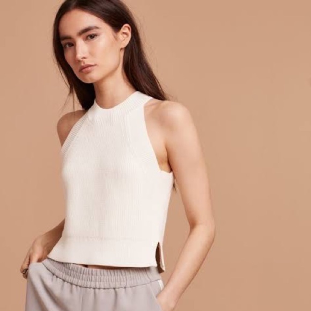 Aritzia CREVIER KNIT TOP tank top xs
